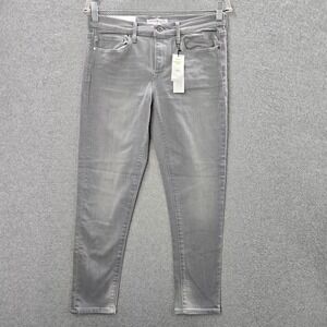 Banana Republic Women Jeans 28s Gray Denim Skinny Ankle Inseam 27" NWT